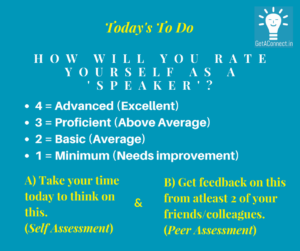 Speaking course Self & Peer Assessment